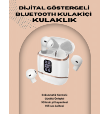 Kulakiçi Bluetooth Kulaklık V5.3 – 4’lü Set, Dijital Ekranlı, Gürültü Engelleme