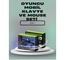 Mobil Oyunlar için Klavye, Mouse ve Dönüştürücü Seti