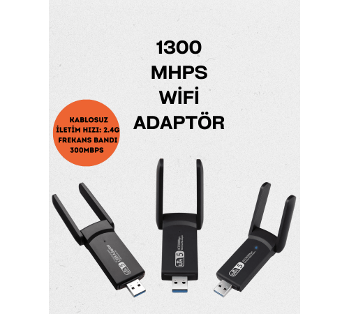 Realtek Chipsetli 5G Destekli Yüksek Hızlı Ağ Adaptörü