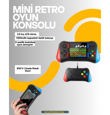 Şarjlı Taşınabilir Oyun Konsolu – X7M Retro Game Box