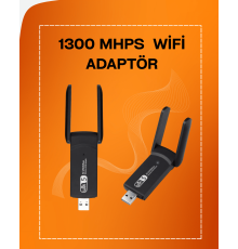 Tak-Çalıştır Özellikli Çift Bant WiFi Adaptör – 1200 Mbps