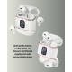 Kulakiçi Bluetooth Kulaklık V5.3 – 4’lü Set, Dijital Ekranlı, Gürültü Engelleme