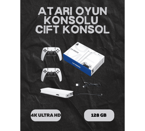 M15 Retro Konsol – 20.000 Oyunlu, Çift Gamepadli, 4K HDMI