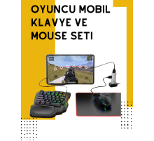 Tak-Çalıştır Mobil Oyun Ekipmanları Seti – Klavye Mouse Dahil