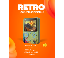 500 Oyun Hafızalı G5 Game Box – Renkli LCD Ekranlı