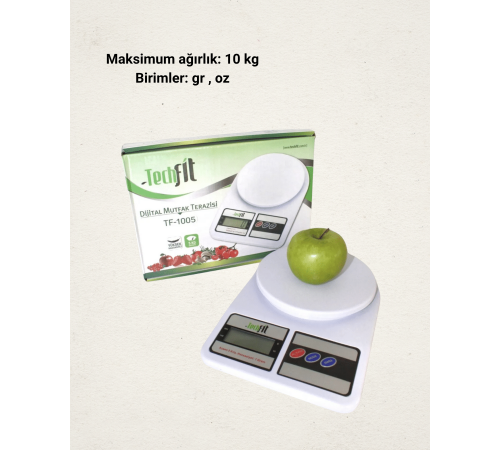 Hassas Ölçüm İçin Dijital Mutfak Tartısı – 10 Kg Kapasiteli
