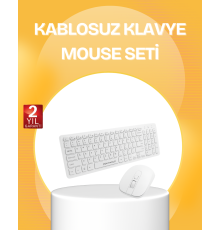 Kablosuz Klavye Mouse Takımı - Ergonomik, Sessiz ve Enerji Tasarruflu