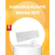 Kablosuz Klavye Mouse Takımı - Ergonomik, Sessiz ve Enerji Tasarruflu
