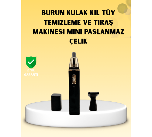 Şarjlı burun ve kulak kılı temizleme cihazı