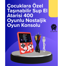 400 Oyunlu Taşınabilir Retro El Konsolu