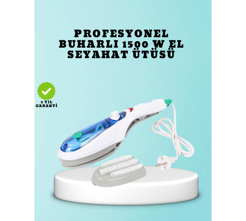 Kompakt Seyahat Ütüsü 1500W | Koku Giderici Buhar Fonksiyonlu