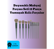 Toz ve Krem Ürünler İçin Güçlü Tutucu Yumuşak Kıllı Makyaj Fırça Takımı 13 Parça