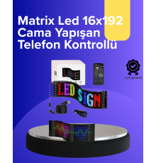 Kayan Yazılı RGB LED Tabela USB Bağlantılı Esnek ve Hafif Işıklı Ekran Paneli