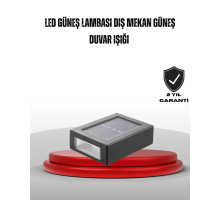 Güneş Enerjili Su Geçirmez LED Duvar Lambası