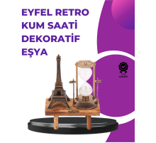 Ev, Ofis ve Kafeler İçin Retro Ahşap Kum Saati Dekorasyonu
