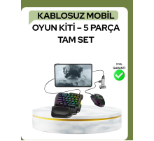 Mobil PUBG ları İçin 5in1 Klavye Mouse Oyun Seti – BT5.3 Destekli