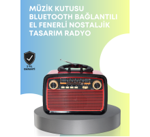 Taşınabilir Bluetooth Hoparlör – Modern Teknoloji ile Nostaljik Radyo Deneyimi, FM/AM Fonksiyonu