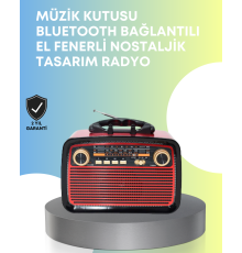 Taşınabilir Bluetooth Hoparlör – Modern Teknoloji ile Nostaljik Radyo Deneyimi, FM/AM Fonksiyonu