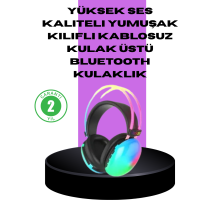 RGB Aydınlatmalı Kablosuz Bluetooth  Kulaklığı