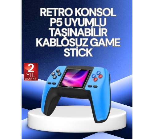 P5 Retro GamePad | 520 Klasik Oyunlu Mini Oyun Konsolu