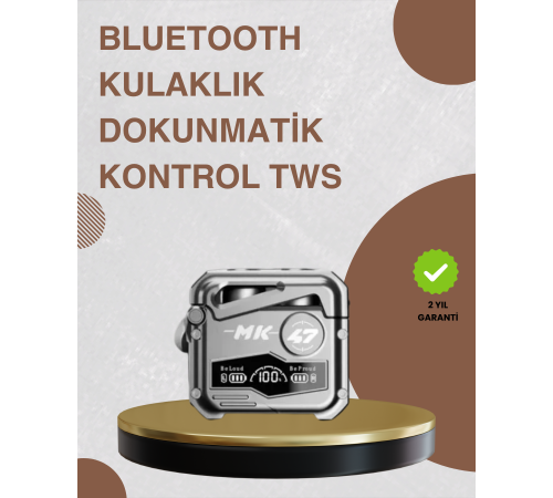 Bluetooth 5.0 Kulak İçi Kablosuz Kulaklık – Dokunmatik Kontrol, Düşük Gecikme