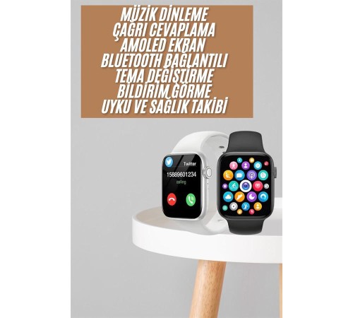 1.83 İnç Akıllı Saat Android ve İOS Uyumlu Çağrı Cevaplayabilen Adımsayar GPS Takibi