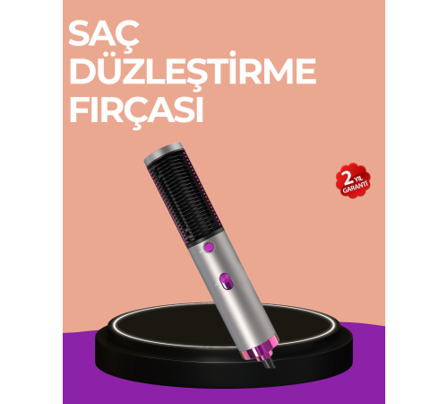 Hacim Veren ve Saç Elektriklenmesini Önleyen Sıcak Hava Fırçası