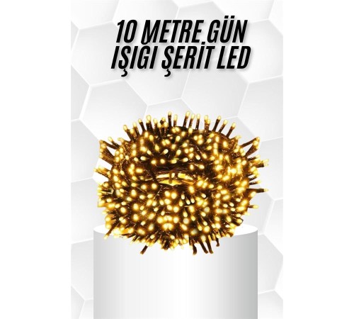 10 Metre Led Işık Gün Işığı Her Ortama Uygun Ampüllü