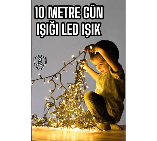 10 Metre Şerit Led Gün Işığı Led Işık Süsleme Parti Malzemesi Konsept