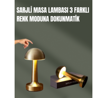 %100 Kademeli Ayarlanabilir Işık – USB Şarjlı Masa Lambası