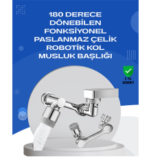 1080° Dönebilen Musluk Aparatı – Çift Su Akışı, Robotik Kol Tasarımı ve Su Tasarrufu Özellikli