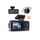 1080P 3 Lensli WİFİ Araç İçi Kameralı Ekran DVR Kaydedici Gece Görüşlü