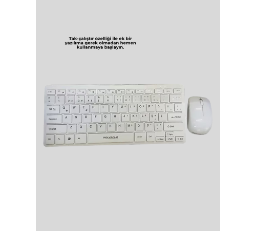 2.4 Ghz Wireless Kablosuz Klavye Mouse Seti Tv Pc Uyumlu