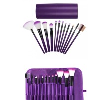 12 Parça Makyaj Fırçası Yumuşak Kıllı Profesyonel Fırça Seti Yüksek Kaliteli Pürüzsüz