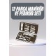 12 Parça Manikür Pedikür Seti Tırnak Bakımı Nasır Temizleme El Ayak Bakımı