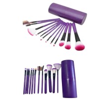 12 Parça Profesyonel Makyaj Fırçası Far Fırçası Allık Fırçası Yumuşak Kıllı