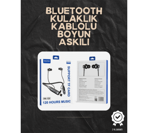 120 Saat Şarj Süresi Sunan Spor Tipi Kablosuz Bluetooth Kulaklık