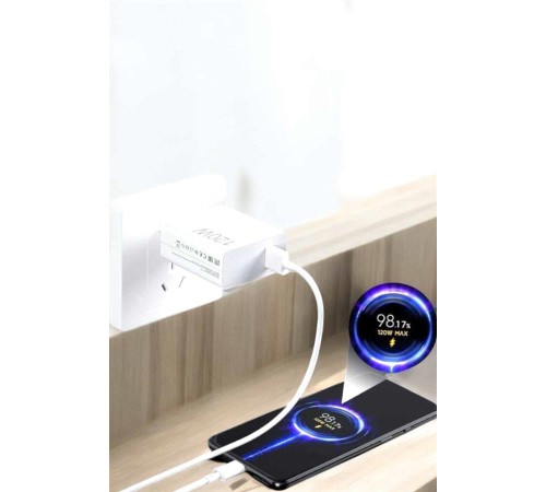 120W Şarj Aleti Type-C Uyumlu Turbo Şarj Aleti