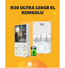 128GB Dahili Hafızalı R36 Ultra – 4” IPS Ekran, Retro Konsol, 30.000+ Oyun Yüklü