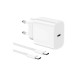15/Pro/Pro Max 25W İOS Uyumlu Hızlı Şarj Aleti Adaptörlü Beyaz