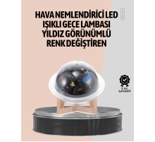 Gece lambası özellikli taşınabilir nemlendirici ve aromaterapi cihazı USB girişli