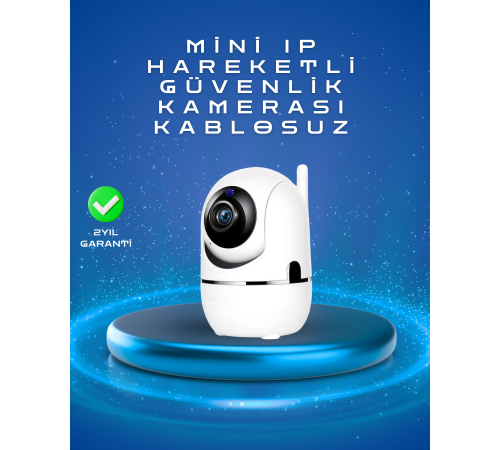 Full HD 1080P Kablosuz Pan & Tilt Güvenlik Kamerası – Hareket Takipli ve İki Yönlü Sesli