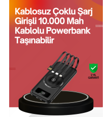 22.5W Hızlı + 15W Kablosuz Şarj – Akıllı Powerbank ile Her An Enerji