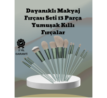 umuşak Kıllı Estetik Tasarımlı 13'lü Makyaj Fırçası Seti Günlük ve Profesyonel Kullanım