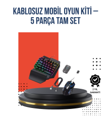 RGB Klavye + Mouse + Dönüştürücü Seti – Mobil Oyunlarda Üstün Kontrol