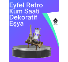 Klasik Tasarımlı Ahşap Kum Saati – Ev ve Ofis İçin Masaüstü Aksesuarı