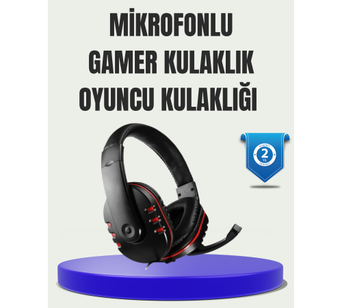 Ayarlanabilir Başlıklı Gaming Kulaklık – Üstün Ses ve Mikrofon Kalitesi