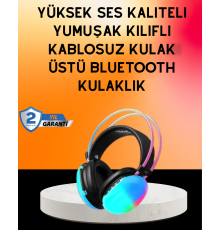 IPX4 Suya Dayanıklı Kablosuz Kulak Üstü Gaming Kulaklık