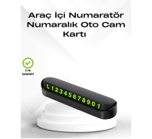 Fosforlu Işıltı ile Araç İçi Telefon Numaratörü – Güvenli Parkın Anahtarı