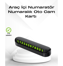 Fosforlu Işıltı ile Araç İçi Telefon Numaratörü – Güvenli Parkın Anahtarı